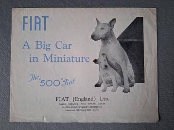 Brochure FIAT 500 - UK beschikbaar voor biedingen
