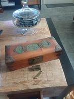 Vintage  chinese jade medaillon sieraden kistje zie foto's, Ophalen of Verzenden, Overige materialen, Hanger