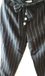 Mango pantalon met krijtstreepje (NNG), Mango, Zwart, Maat 42/44 (L), Nieuw