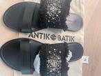 Leren slippers voor dames Antik Batik maat 40 en 41 Nieuw, Slippers, Zwart, Nieuw, Ophalen of Verzenden