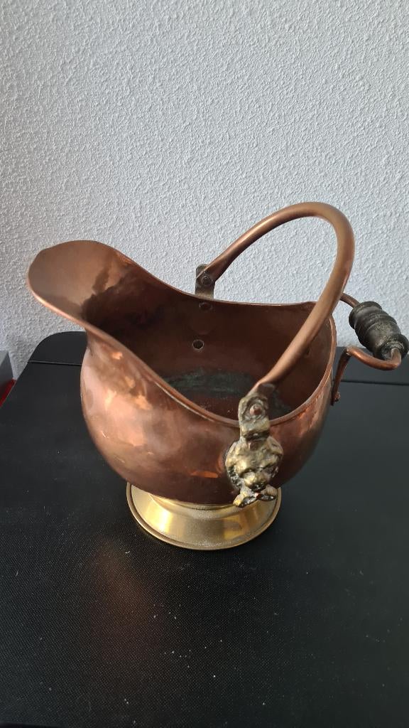 Koperen Helm- Vaas - Snotneus, Ophalen of Verzenden, Koper