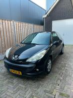 Peugeot 206+ 1.1 3D 2011 Zwart, Auto's, Voorwielaandrijving, 206+, 31 €/maand, 4 cilinders