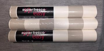 3 rollen Superfresco Easy Vliesbehang Lynn Strepen Taupe-geb beschikbaar voor biedingen