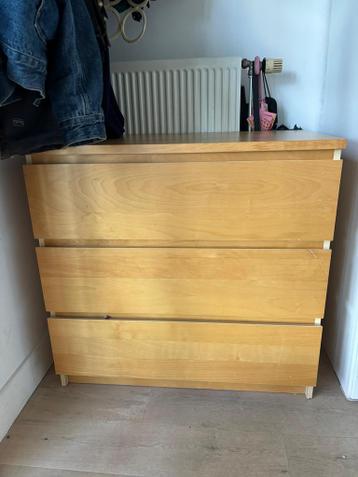 IKEA Malm ladekast met 3 lades - afbeelding 1