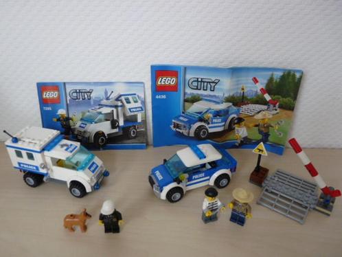 Lego City: 4436 Grenspolitie, 7285 politiewagen met hond *, Kinderen en Baby's, Speelgoed | Duplo en Lego, Zo goed als nieuw, Lego