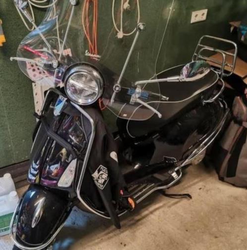 Vespa Primavera Scooter 80cc zwart 2021 4500km, Fietsen en Brommers, Scooters | Vespa, Zo goed als nieuw, Overige modellen, Maximaal 45 km/u
