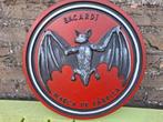 Zwaar gietijzeren reclamebord Bacardi rum, Verzenden, Nieuw, Reclamebord