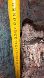 Brocante houten ornament. Scheepshout op ijzeren voet, Ophalen of Verzenden