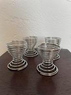 Set van 4 Vintage Postmoderne Wire Spiraal Eierdoppen 1980s, Ophalen of Verzenden, Gebruikt