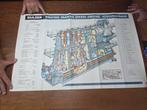 Poster Sulzer RND105 Marine Diesel Engine, Ophalen, Deurposter of groter, Rechthoekig Liggend, Zo goed als nieuw