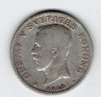 24-824 Zweden 1 krone 1910, Postzegels en Munten, Munten | Europa | Niet-Euromunten, Zilver, Losse munt, Overige landen, Verzenden