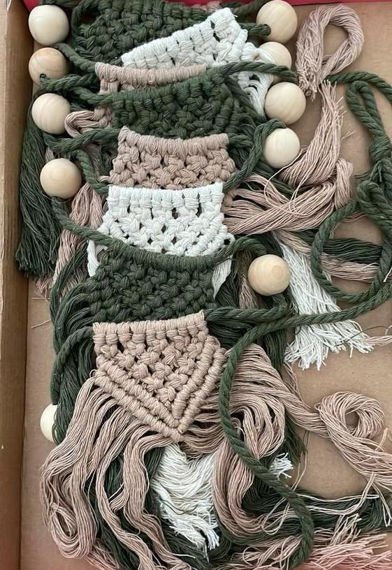Macrame vlaggen lijn - Ibizastyle - nieuw, Huis en Inrichting, Woonaccessoires | Overige, Zo goed als nieuw, Ophalen of Verzenden