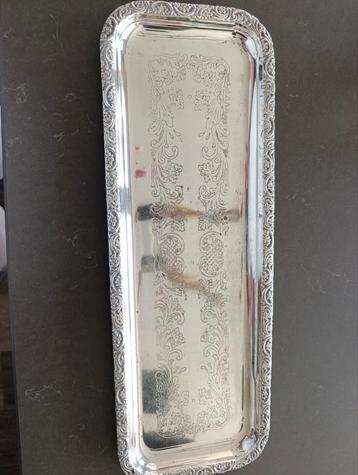 Vintage Zilveren Dienblad beschikbaar voor biedingen