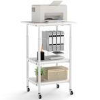 Nieuwe printertafel, printer kast met wielen. Verzenden kan., Ophalen, Nieuw, Metaal, 70 tot 120 cm