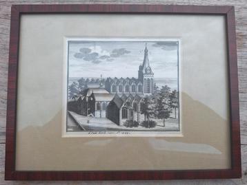 Oude Prent De Oude Kerk Amsterdam beschikbaar voor biedingen