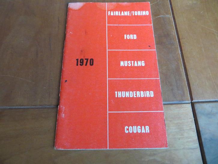 NL instructieboek Ford Fairlane/Torino, Mustang, Thunderbird, Auto diversen, Handleidingen en Instructieboekjes, Ophalen of Verzenden