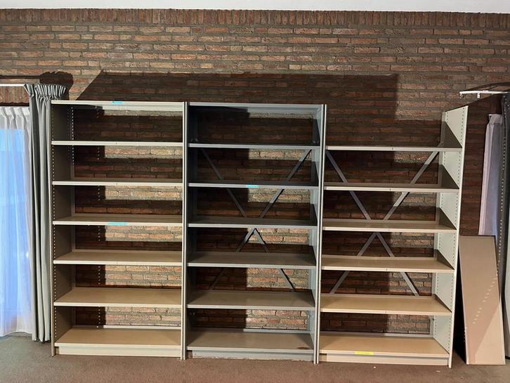 Grote Stellingkast voor Garage/Hobby  per meter te koop, Huis en Inrichting, Kasten | Boekenkasten, Gebruikt, 200 cm of meer, 25 tot 50 cm