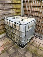 2 stuks IBC vat 1000 liter container, Ophalen, Kunststof, Gebruikt, Met kraantje