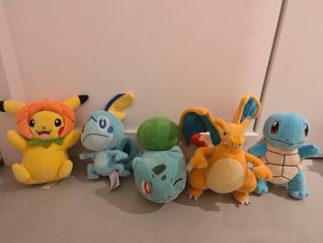 5x pokemon knuffels origineel ZGAN beschikbaar voor biedingen