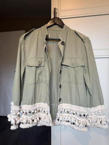 Zara jasje groen boho Ibiza style maat xs / s beschikbaar voor biedingen