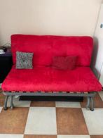 Slaapbank 140 breed, Ophalen, Tweepersoons, 140 cm, Zo goed als nieuw