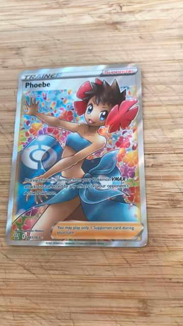 Trainer Phoebe Pokemon kaart beschikbaar voor biedingen