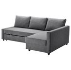 Ikea Friheten hoekslaapbank met opberging, Huis en Inrichting, Ophalen, Gebruikt, 125 tot 150 cm, Donkergrijs