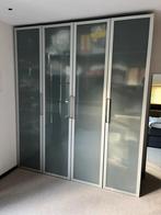 4 Ikea Pax deuren mat glas/aluminium, Huis en Inrichting, Kasten | Roldeurkasten en Archiefkasten, Ophalen, 200 cm of meer, 50 tot 100 cm