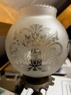 Vintage Schemerlamp met Bloemmotief, Ophalen of Verzenden