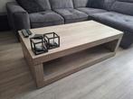 Grijs eiken salontafel moet z.s.m weg, Ophalen, 100 tot 150 cm, 50 tot 100 cm, Zo goed als nieuw
