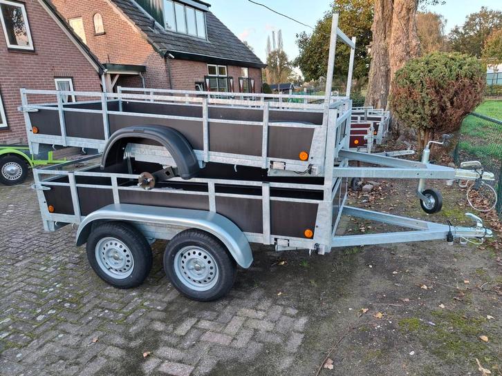 Nog enkele gebruikte en nieuwe aanhangers 250/130  €695, Auto diversen, Aanhangers en Bagagewagens, Nieuw, Ophalen of Verzenden