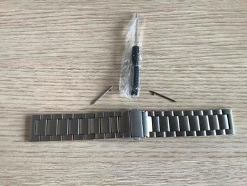 Horlogeband 22 mm mat RVS. Stevig, mooi. Kwaliteit. Zgan beschikbaar voor biedingen