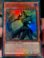 Yu-Gi-Oh! Dark Magician the Magician of Black Magic INFO 1st, Ophalen of Verzenden, Zo goed als nieuw, Losse kaart, Foil