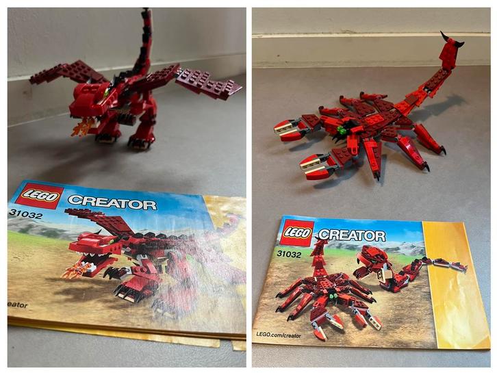 Lego creator 3 in 1 31032 draak, scorpioen, slang, Kinderen en Baby's, Speelgoed | Duplo en Lego, Gebruikt, Lego, Complete set
