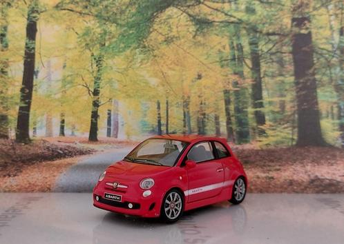 1:43 Fiat 500 Abarth ; 3-door hatchback  2008; Mondo Motors, Hobby en Vrije tijd, Modelauto's | 1:43, Gebruikt, Auto, Overige merken
