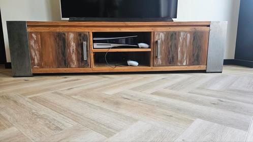 Rt design asmond / Tv meubel / industrieel / teakhout /, Huis en Inrichting, Kasten | Televisiemeubels, Zo goed als nieuw, Minder dan 100 cm