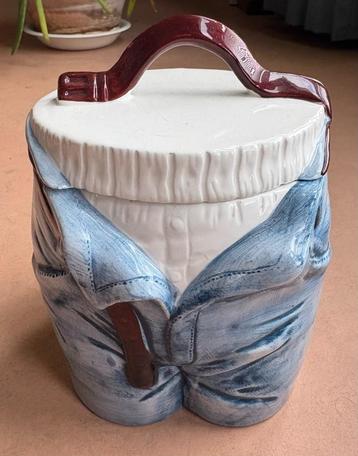 Leuke keramiek trommel, denim kleur beschikbaar voor biedingen