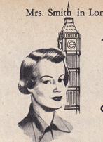 Retro reclame 1952 Unox worstjes mvr. Smith Londen, Verzamelen, Retro, Ophalen of Verzenden