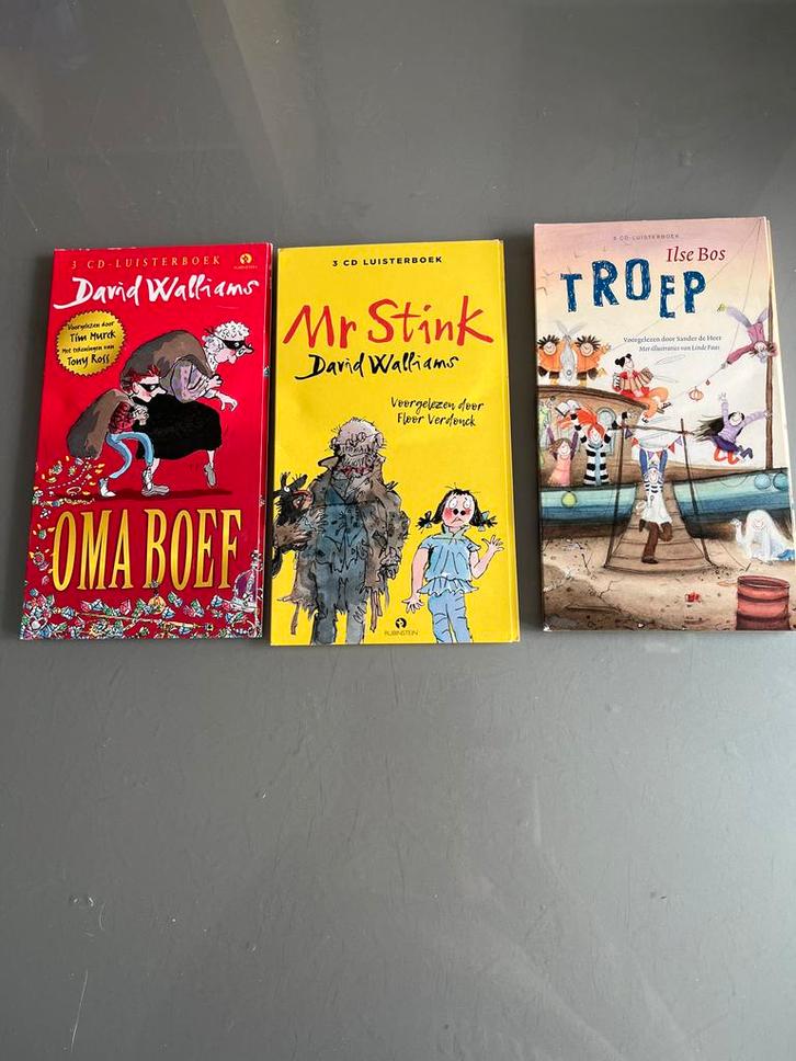 3 Luisterboeken David Walliams & Ilse Bos, Boeken, Luisterboeken, Cd, Kind, Ophalen of Verzenden