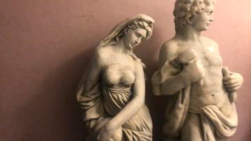 Beton tuin beelden man vrouw beschikbaar voor biedingen