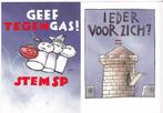 Geef Tegengas-Leporello met 5 kaarten van Len Munnik v. SP, Verzamelen, Verzenden, 1980 tot heden, Ongelopen, Cultuur en Media