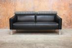ZGANieuw 2 zwarte leren Leolux Patachou design banken, Stof, Leolux, Leolux, Design