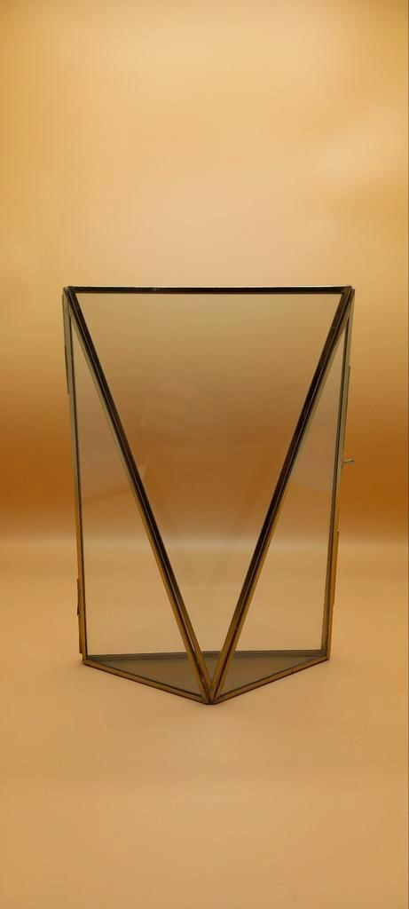 Messing vitrinekastje vintage, Antiek en Kunst, Curiosa en Brocante, Ophalen of Verzenden