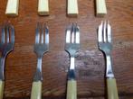 12-delig art deco bestek voor gebak, bakelieten handgreep, Antiek en Kunst, Antiek | Bestek, Ophalen of Verzenden