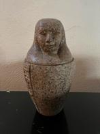 oud antieke Graniet Egyptische urn pot Canopisch vaas canope, Antiek en Kunst, Ophalen of Verzenden