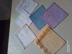 6 mooie oude zakdoekjes met borduursel en randjes., Antiek en Kunst, Curiosa en Brocante, Ophalen of Verzenden