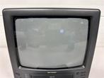 A6740. Sharp televisie met VHS-speler, Audio, Tv en Foto, Vintage Televisies, Ophalen of Verzenden, Gebruikt