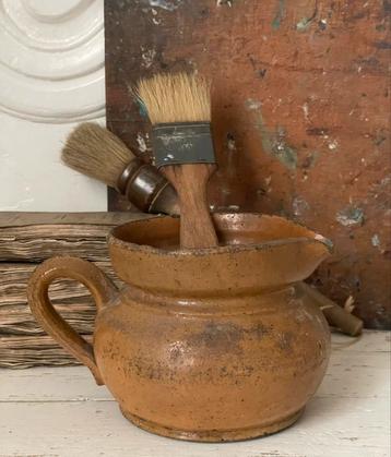 Brocante oud grespotje / gres potje  beschikbaar voor biedingen
