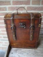 Te koop: Houten wijnkist. voor 3 flessen, Ophalen, Gebruikt, Minder dan 5 flessen, Minder dan 50 cm