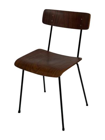 Vintage Gispen 1262 Teak Eetkamerstoel Cordemeijer Design beschikbaar voor biedingen